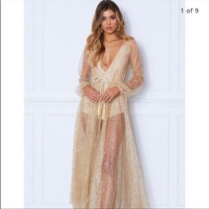 Glitter gown dress
